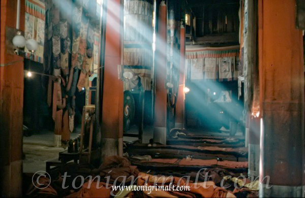 Interior templo Tibetano